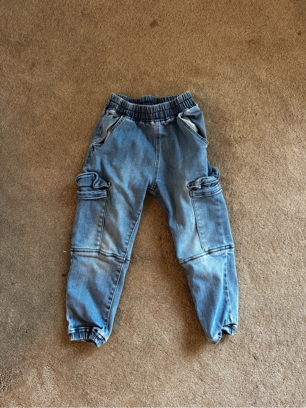 Zara Kids Light Blue Cargo Joggers